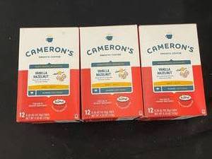 lot 414 image: Camerons Vanilla Hazelnut Coffee 3 Boxes of 12 ecopods