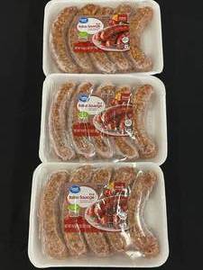 lot 25 image: A 3 X 1LB Packs of Hot Italian Sausage