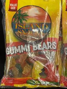 lot 37 image: Island Snacks Gummi Bears 6X7oz bags