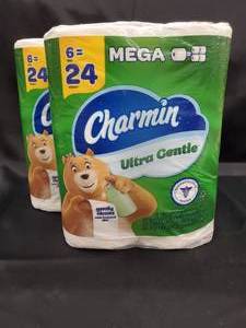 Charmin Ultra Gentle - 6  Mega Rolls (Lot of 2)