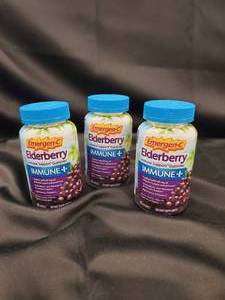 Emergen-C Elderberry Immune Support Gummies - 3 Bottles of 46 Gummies ea.