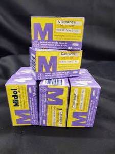 Midol Long Lasting Relief Acetaminophen 650mg Tabs - 20 caplets per box (Lot of 8 Boxes)