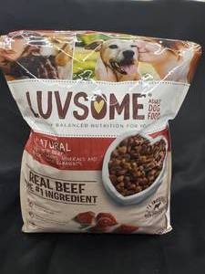 Luvsome Adult Dog Food - Real Beef - 15.5lb Package