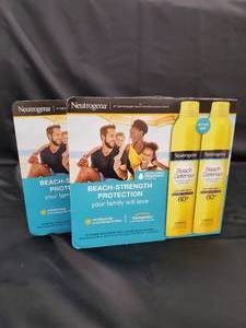 Neutrogena Beach Defense Broad Spectrum SPF 60 Sunscreen (2 Pack of 2 8oz. Bottles)