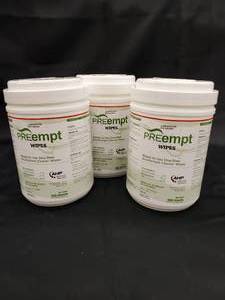 PreEmpt Ready-to-use Disinfectant Wipes - 160 Sheets Per Unit (Lot of 3)