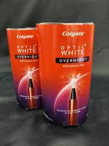 Colgate Optic White Overnight Teeth Whitening Pen (Lot of 2)