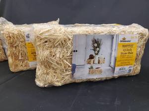 Harvest 13-Inch Straw Bale (3 Packages per Lot)