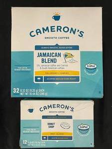 Camerons Eco Pods Jamican blend and Donut Shop