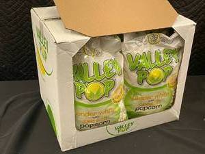 Valley Pop Sea Salt Popcorn 6 X 6.5 oz Bags