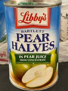 Libbys Pear Halves 12 X 15oz Cans