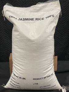 Thai Jasmine Rice 55 Pound Bag 