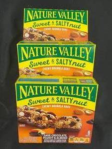 Nature Valley Choc peanut Almond Granola Bars 3 Boxes