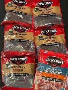 Jack Links Jerky And BBQ pork strips
