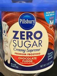 Pilsbury Zero Sugar Chocolate Fudge Frosting 8 X 15oz Tubs