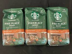 Starbucks Pike Place Roast Ground 3 Bags