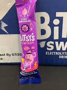 Bitsys Swish Electrolyte and immunity Drink Mix Box Of 50 Pink Lemonade