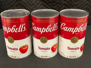 3 Large 50 oz Cans Campbell Tomato Soup