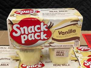 Vanilla Snack Pack 12 X 4 x 3.25 oz containers