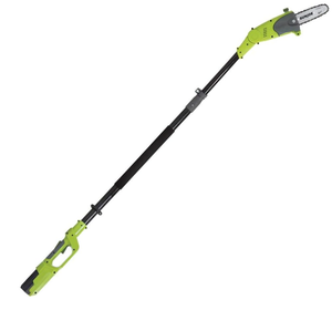 lot 9 image: Sun Joe iON8PS2-LT 8-Inch Amp 40V Cordless Multi-Angle Pole Chain Saw, Kit (w2.5-Ah Battery  Quick Charger)
