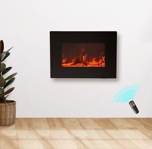 lot 11 image: FLAME&SHADE Wall Mounted Electric Fireplace, Wide Flat Screen