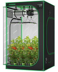 lot 20 image: VIVOSUN S448 Grow Tent, High Reflective Mylar with Observation Window and Floor Tray for Hydroponics