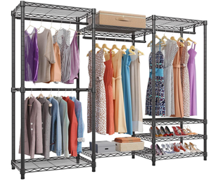 lot 29 image: VIPEK V5 Portable Closet Wardrobe Heavy Duty Clothes Rack, Freestanding Clothing Rack