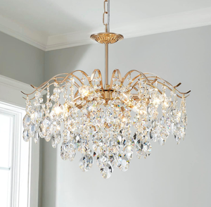 lot 101 image: Saint Mossi Modern K9 Crystal Chandeliers, Middle Century Modern Design Chandelier for Dining Room