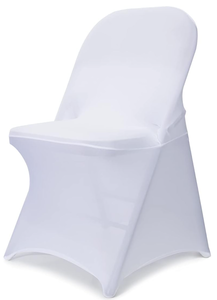 lot 104 image: LOT OF 50 Babenest Spandex Folding Chair Covers