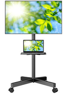 lot 108 image: PERLESMITH Mobile TV Stand for 23-60 Inch LCD LED FlatCurved Panel Screen TVs