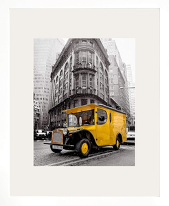 lot 225 image: Solid Wood Picture Frame in White with 2MM Reinforced Glass, Frame for Photo