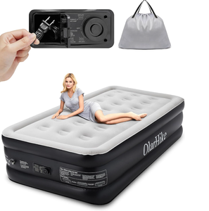lot 230 image: OlarHike Inflatable Twin Air Mattress with Built in Pump, Elevated Durable for Camping