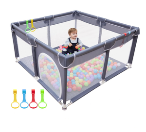 lot 247 image: Baby Playpen Large Playpen for Babies and Toddlers, Oxford Fabric, Indoor & Outdoor Play Pen