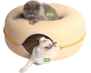 lot 259 image: CATTASAURUS Peekaboo Cat Cave for Multiple & Large Cats Up to 30 Lbs