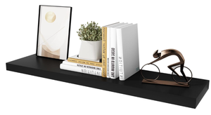 lot 266 image: Deep Black Floating Shelves, Floating Wall Shelf