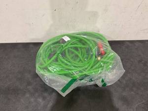 lot 224 image: YAMATIC Flexible Pressure Washer Hose, Universal Replacement M22-14mm & 15mm Adapters