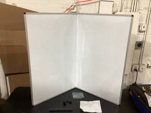 lot 328 image: VIZ-PRO Large Dry Erase White Board