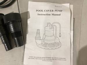 lot 430 image: TONGCHANT 13 HP Automatic Pool Cover Pump for 2600GPH Water Removal.