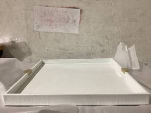 lot 449 image: Home Redefined Rectangle Alligator Print Serving Tray with Handles