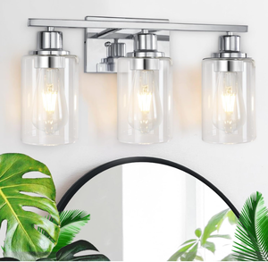 lot 120 image: 3 Light Vanity Light Fixture
