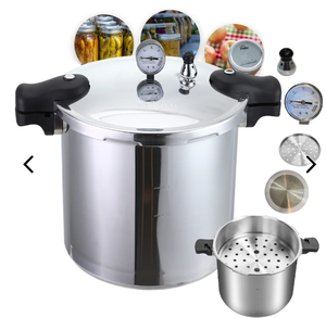 lot 122 image: TANKER  Denalis Premium 23 Quart Pressure Canner & Cooker