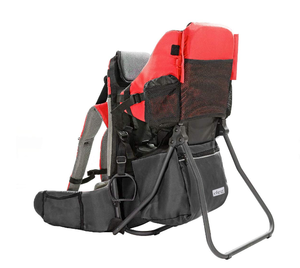 lot 125 image: ClevrPlus Cross Country Baby Backpack Carrier, Red,