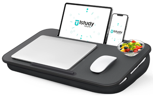 lot 126 image: Lap Desk, Portable Laptop Lap Desk with Pillow Cushion, Fits up to 17 inch Laptop, Black, (Large)