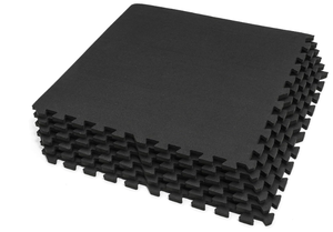 lot 149 image: SUPERJARE 0.56 Inch Thick Exercise Equipment Mats, 6 Tiles, 24 in x 24 in