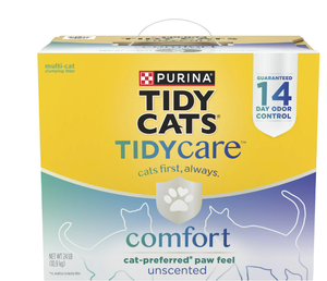 lot 151 image: Purina Tidy Cats Tidy Care Comfort Unscented Clumping Cat Litter Odor Control Low Dust Formula