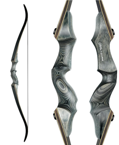lot 315 image: Black Hunter Takedown Recurve Bow, 60 with Ergonomic Design for Outdoor Practice & Hunting