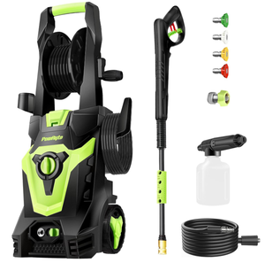 lot 337 image: PowRyte Electric Pressure Washer with Hose Reel