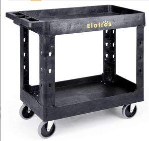 lot 439 image: ELAFROS Heavy Duty 2 Tier Service Cart