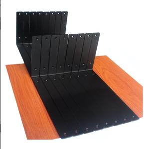 lot 443 image: LOT OF 16 MHMYDZ Iron Black Shelf Brackets
