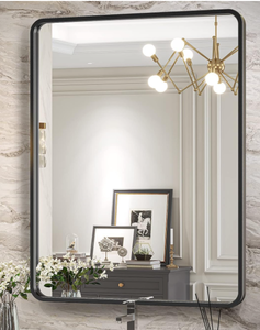 lot 487 image: Brightify Black Bathroom Mirror