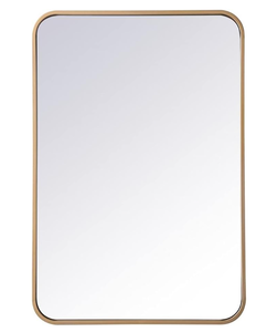 lot 495 image: Jenbelly Gold Metal Rectangular Mirror